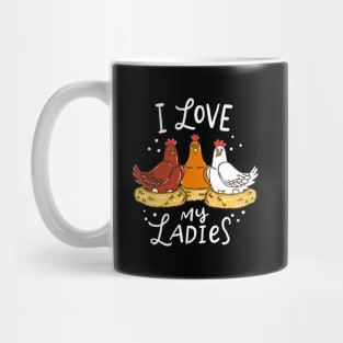 Chicken Chicks Eggs Farmer Mug